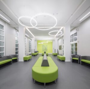 Charles Clifford Dental School. Altro Vinyl. Commercial flooring 