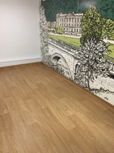 Polyflor vinyl flooring for Northern General Hospital Fraility corridor