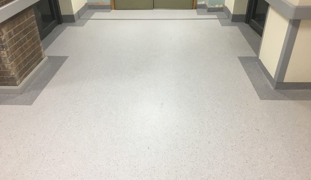 Tarkett Granit vinyl flooring in NGH corridor