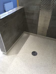 Safety Flooring Polyflor Safety Flooring in domestic bathroom