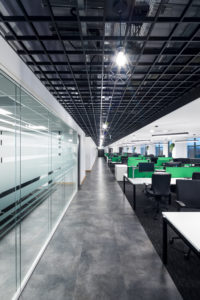 Tarkett vinyl and Interface carpet tiles installed in Greencore offices